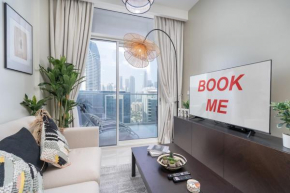 Awesome 1-Bedroom Apartment for 4 with Burj Views at Vera Tower in Business Bay
